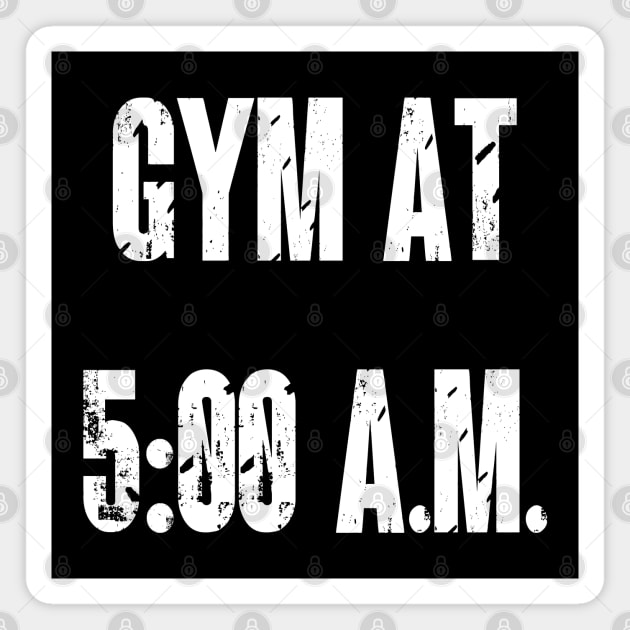 Gym at Five in The Morning Magnet by yayor